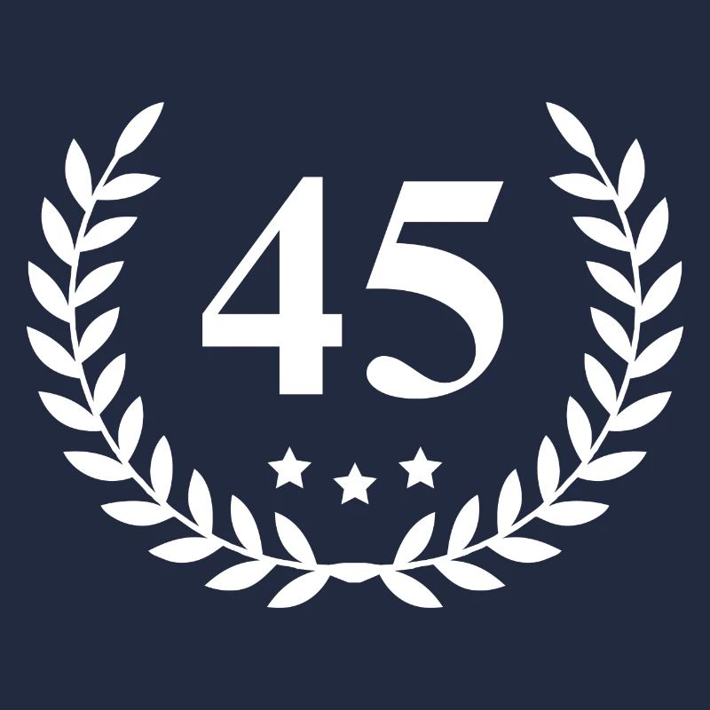 45 Number wreath