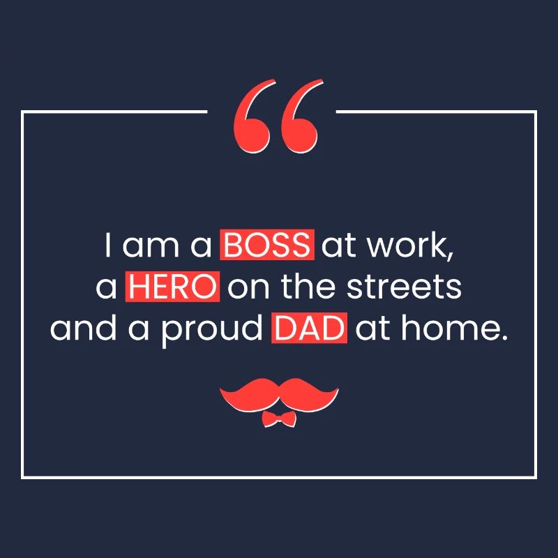 Strong dad!