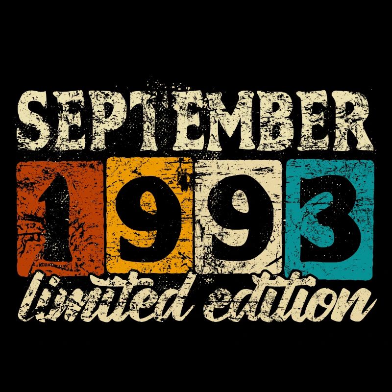 Limited Edition September 1993 Geburtstag Geschenk