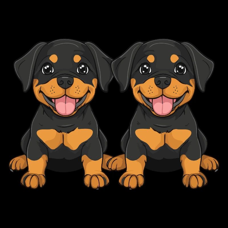 Bande dessinée Rottweiler Dog