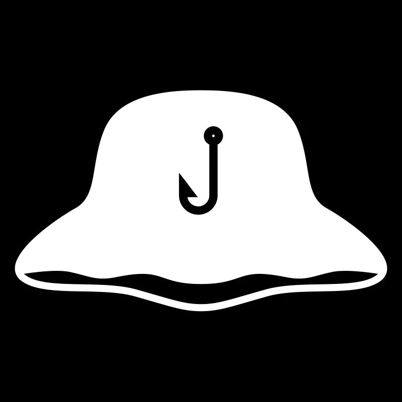 Icône chapeau de pêche Silhouette