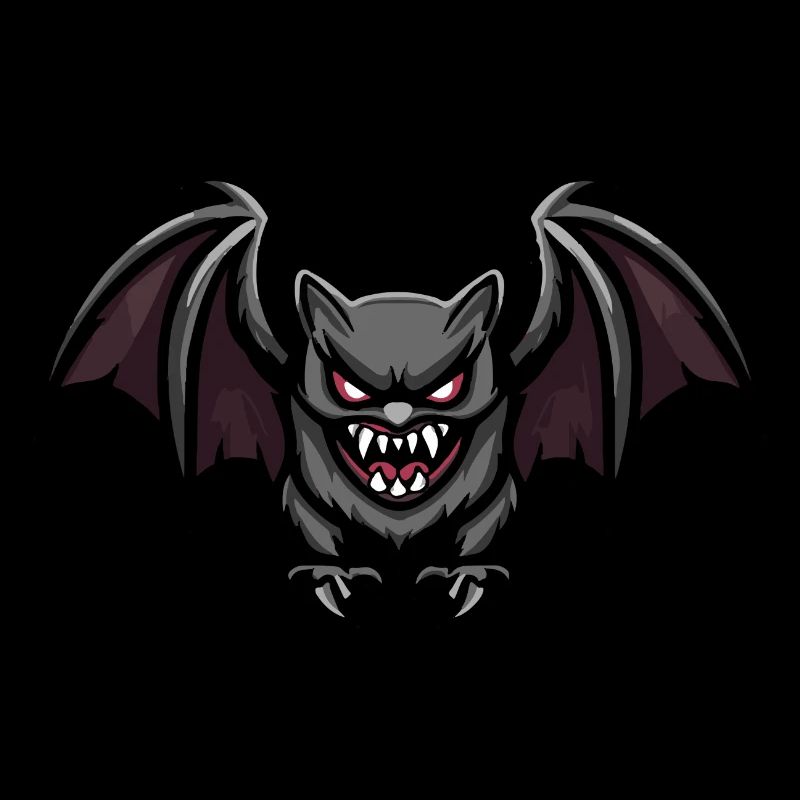 Fledermaus Halloween Comic Blutsauger
