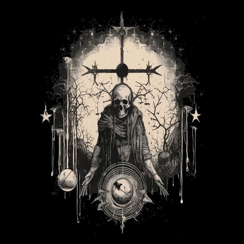 Gothic Witchcraft Ritual Darkness Skelett Skull