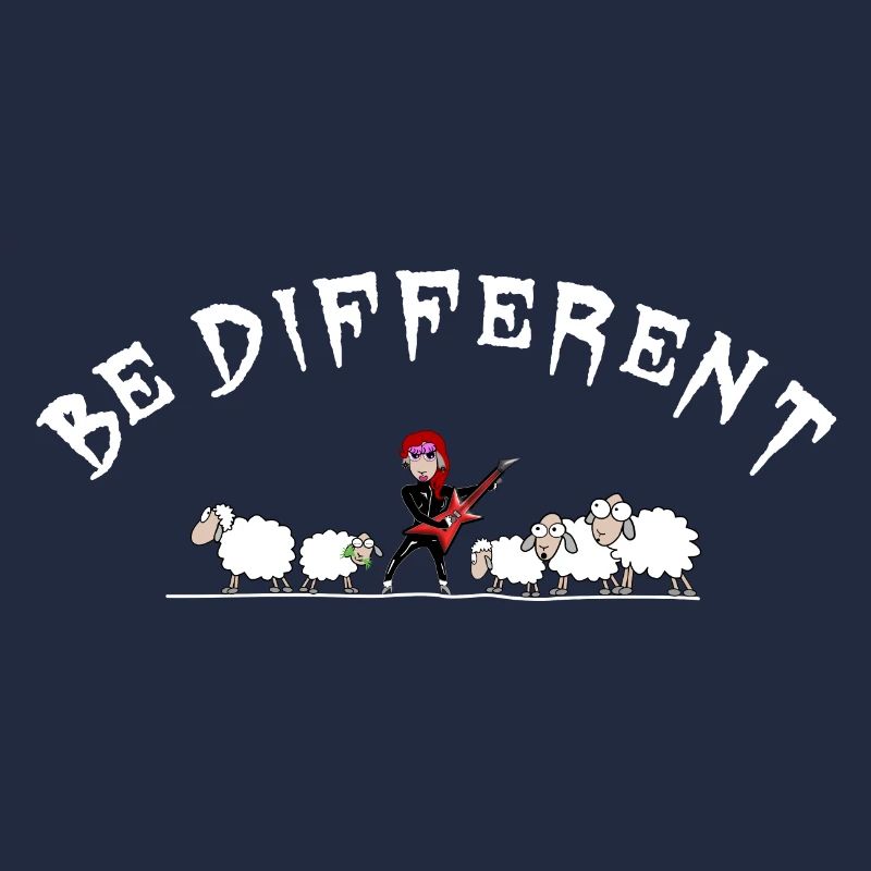 Schaf - sei anders - Hardrockschaf