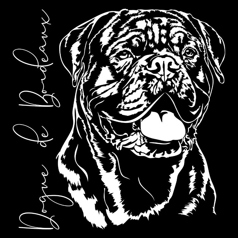 DOGUE DE BORDEAUX Portrait de chien Les chiens de Wilsign