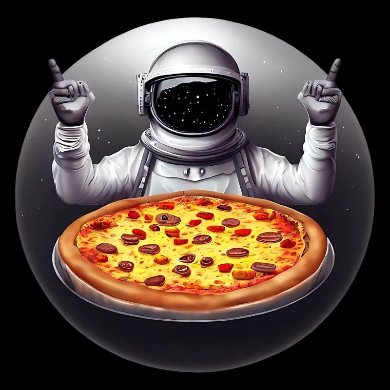 Explorateurs de pizza dans l’espace