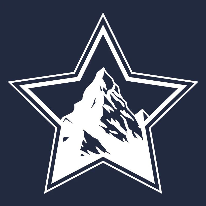 Mountains Symbol Star