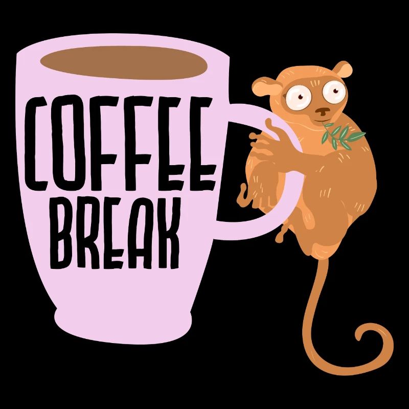 Coffee Break Tarsier Whisperer Caffeine Drinker