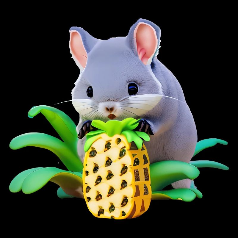 Le chinchilla aime l’ananas