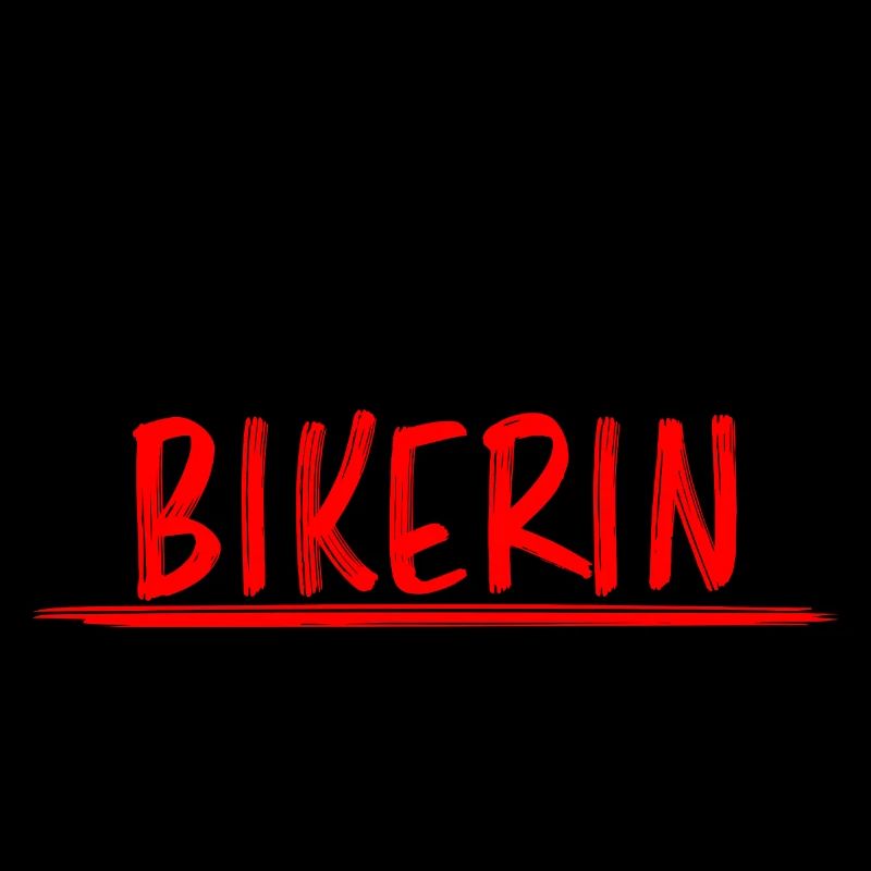 Bikerin Lustiger Spruch Bike Fun Sprüche Geschenk