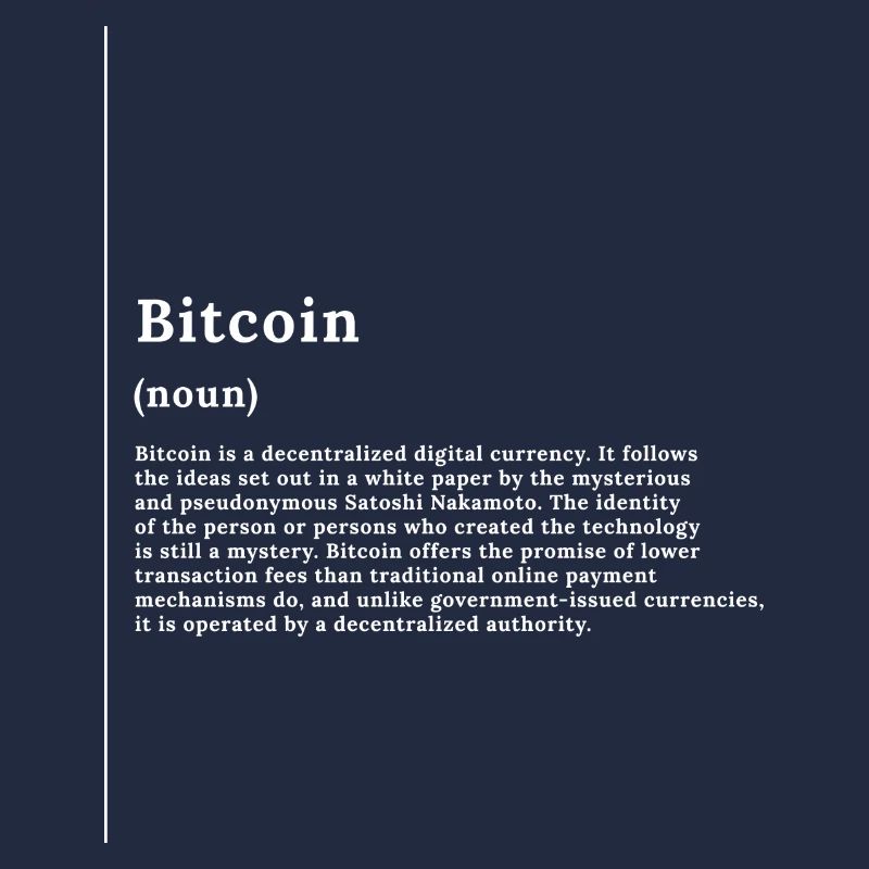 Bitcoin Monochrome Glyph Tee