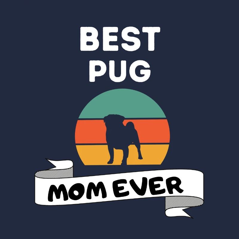 Mops Mama Retro Muttertag Hund Mops