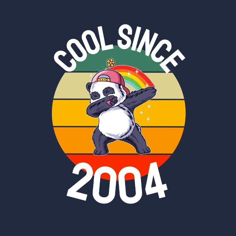 Cool Seit 2004 Retro Dabbing Panda 18. Geburtstag