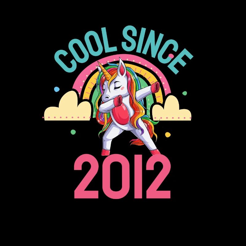 Cool since 2012 Dabbing Unicorn 10th birthday