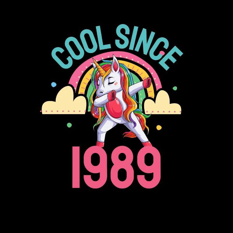 Cool seit 1989 Dabbing Einhorn 33. Geburtstag