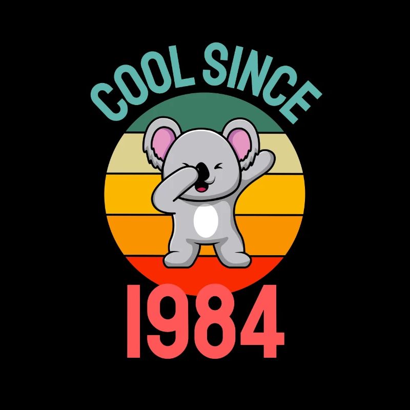 Cool seit 1984 Retro Dabbing Koala 38. Geburtstag