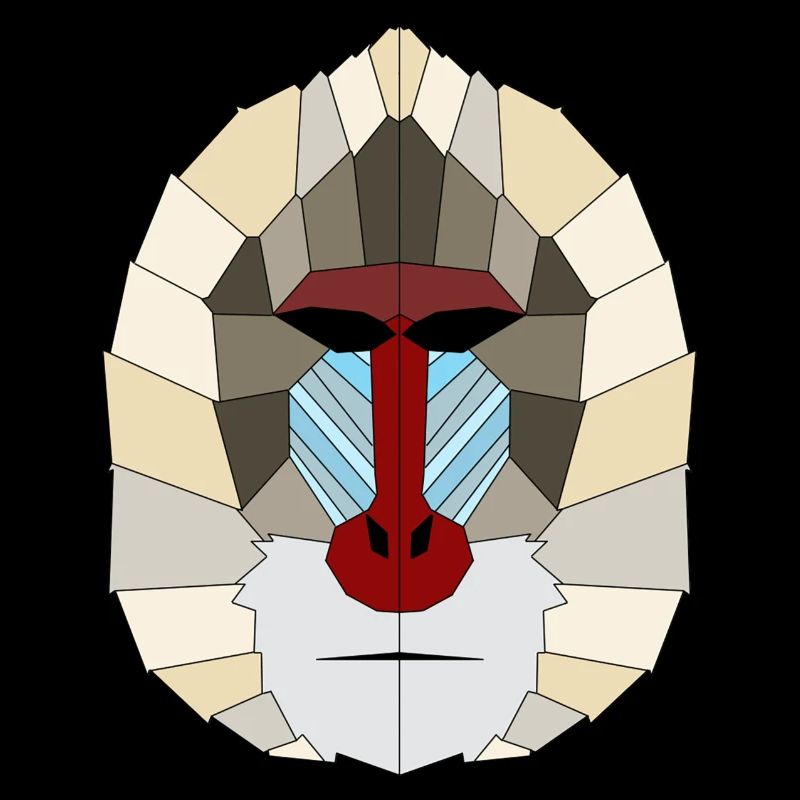 Mandrill geometrisch