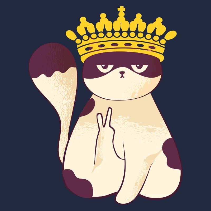 Cat Crown Peace Angry Sweet Grumpy