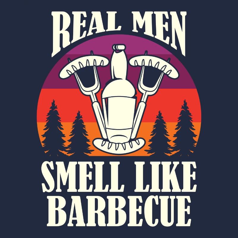Real men barbeque