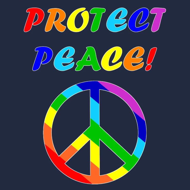 protect peace edge white
