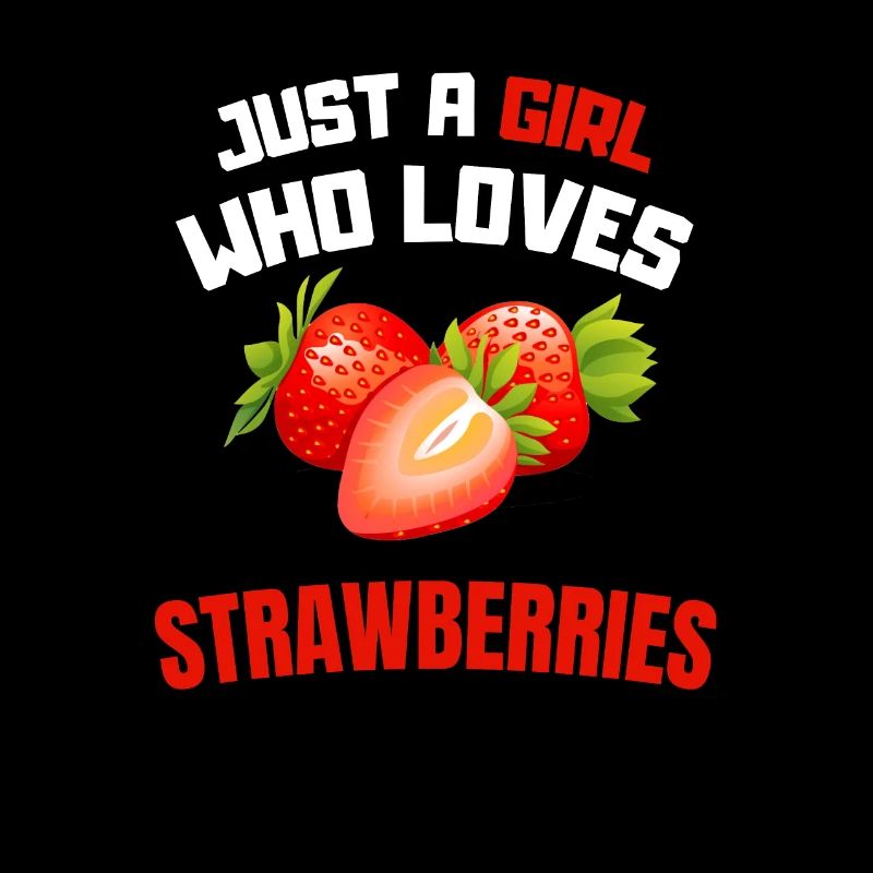 Sommer Obst Rote Beeren Mädchen Geschenk Erdbeere