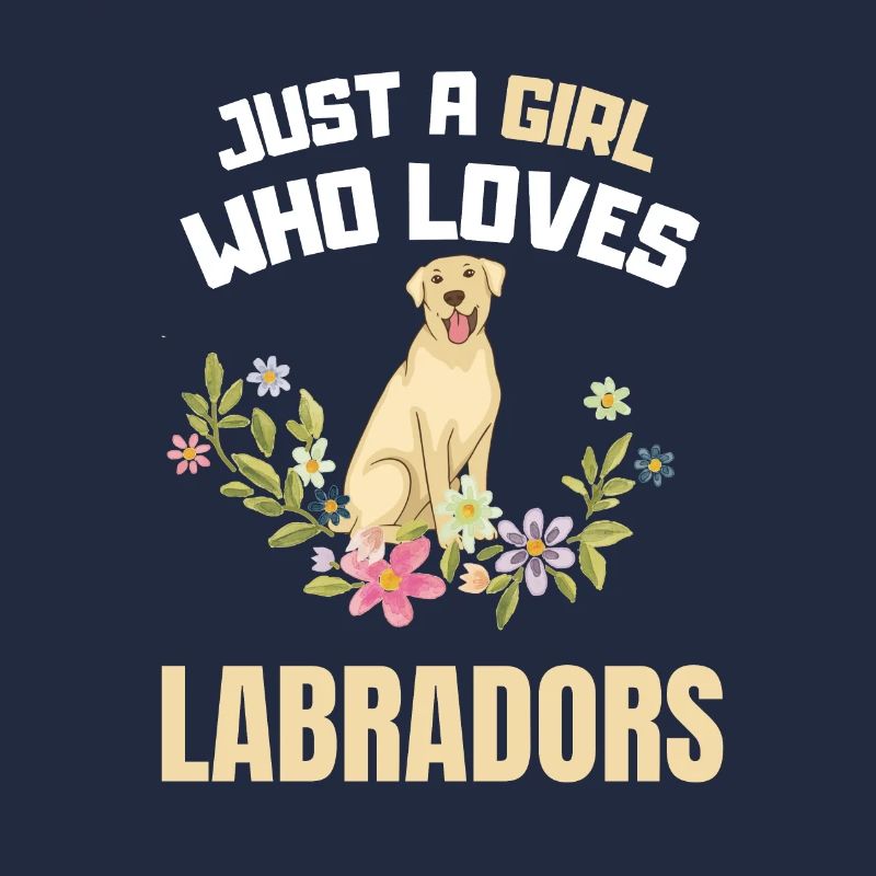 Hundebesitzer Mädchen Blumen Hunde Labrador