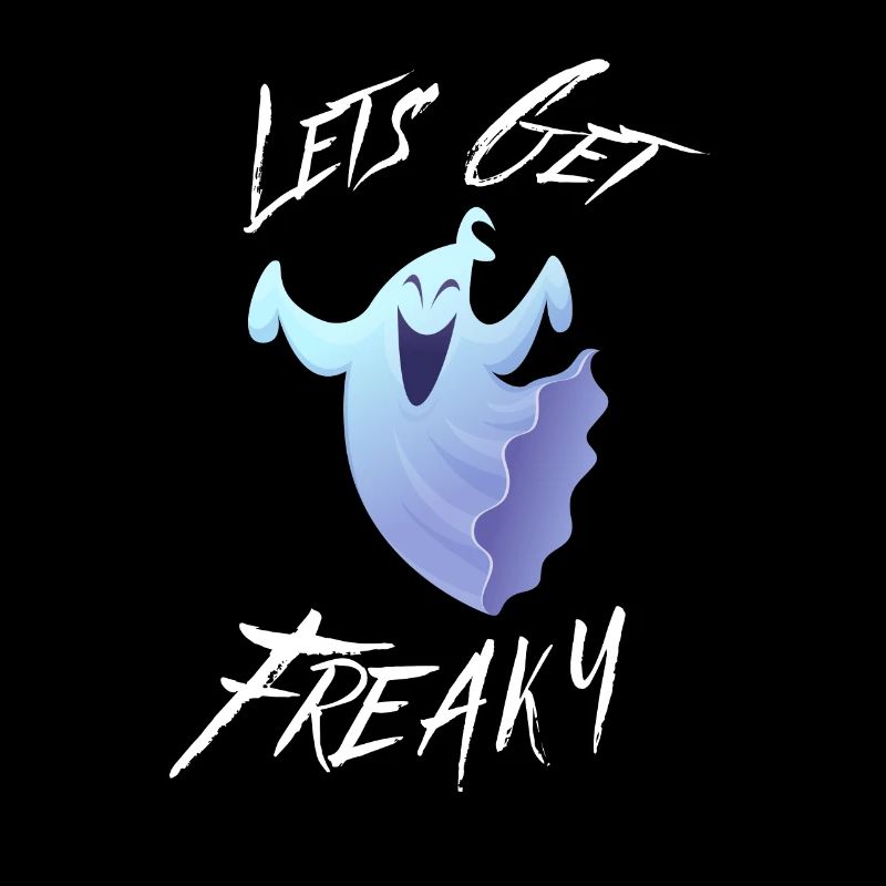 Lets Get Freaky Happy Halloween Dancing Ghost