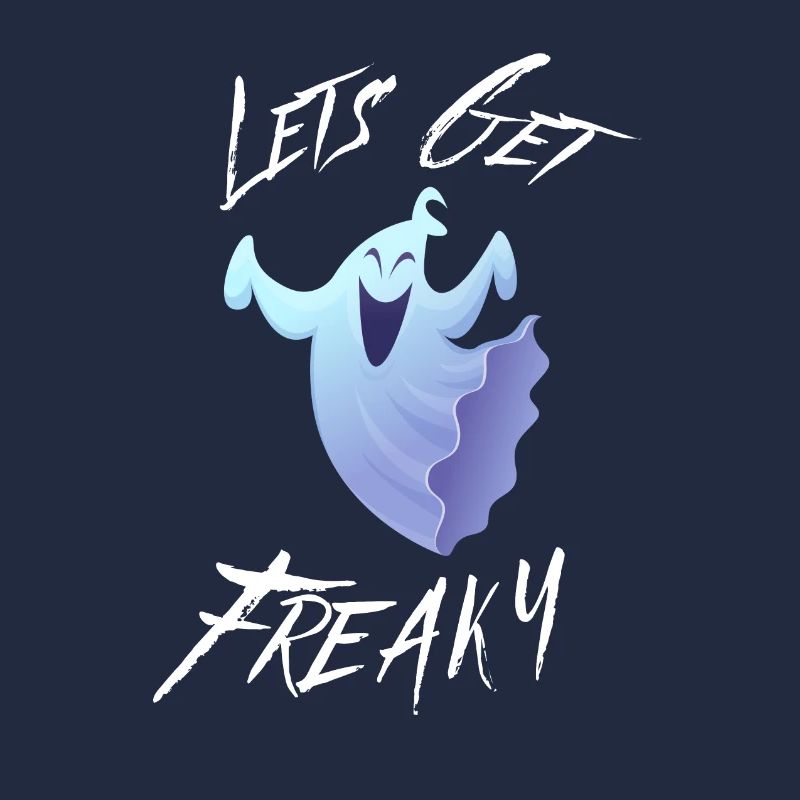 Lets Get Freaky Happy Halloween Dancing Ghost