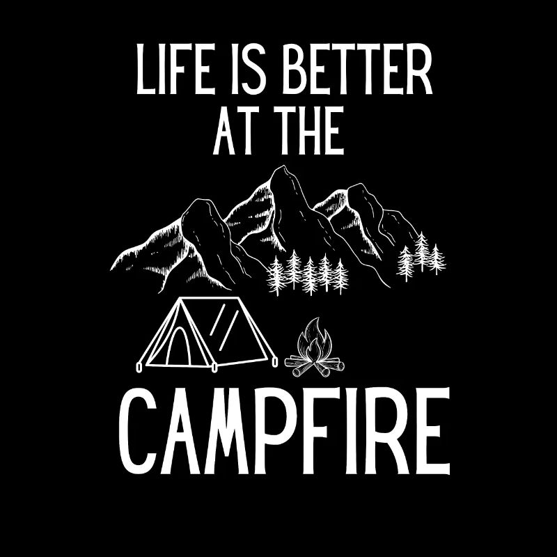 Lagerfeuer Camper Natur Geschenk Camping