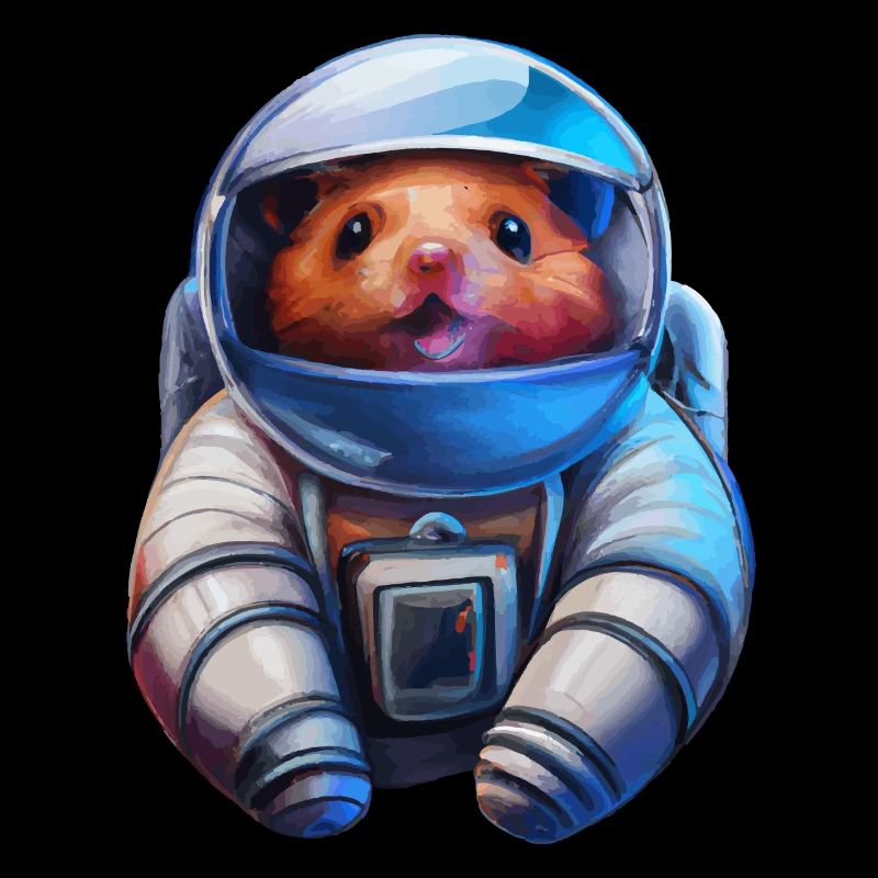 Hamster en combinaison spatiale astronaute