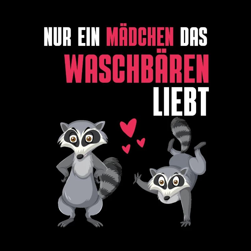 Wald Tier Trash Panda Mädchen Geschenk Waschbär