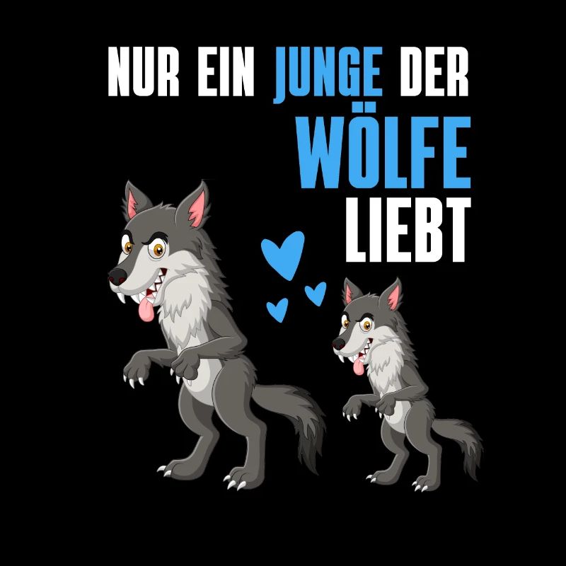 Wolf Jungen Wald Tierliebhaber Geschenk Wolf