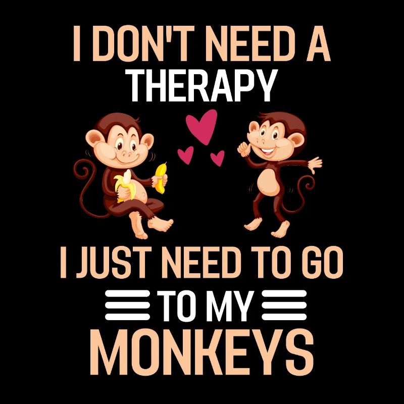 Zoo Animal Chimpanzee Therapy Gift Funny Monkey