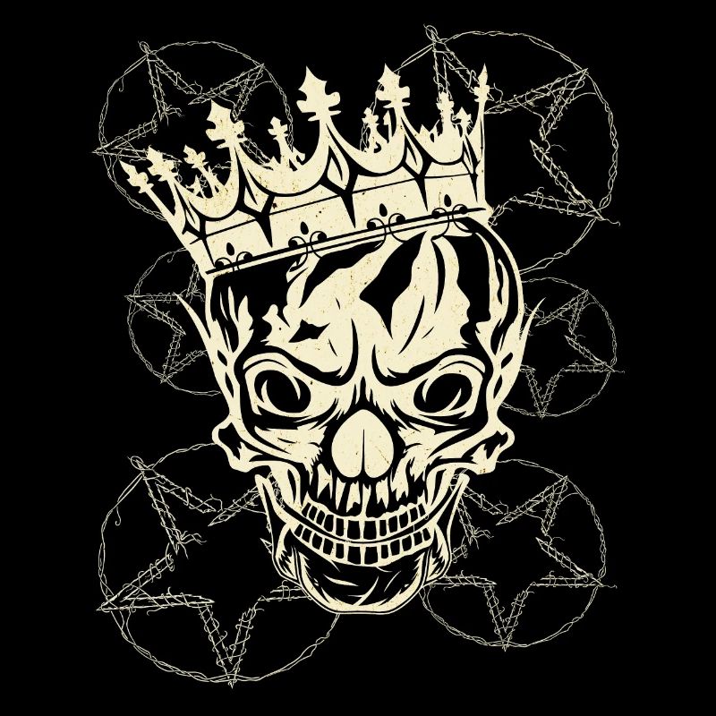 Skull with pentagram