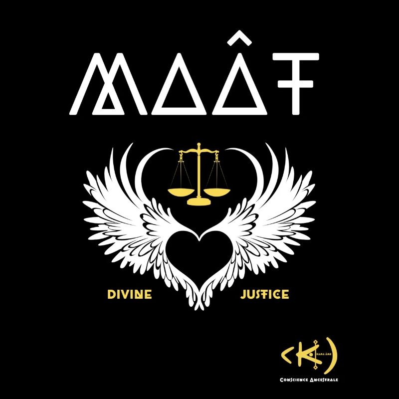 KAMA ÂME MAÂT Coeur Ailé blanc blanc