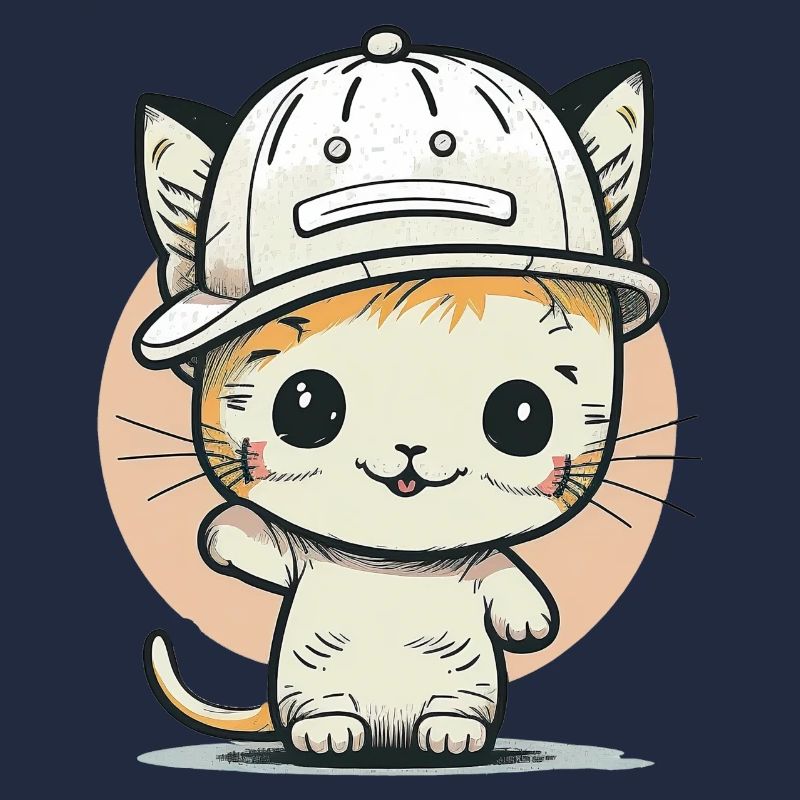 Süße Katze trägt einen Hut 3