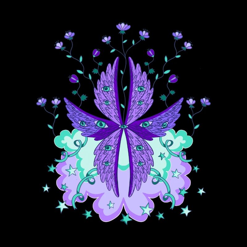 Biblisch genau Engel Seraph Seraphim Purpur