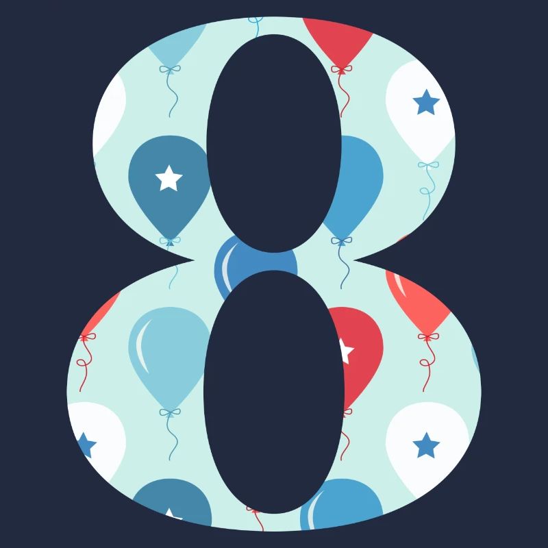 8th anniversary balloon