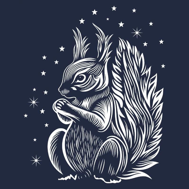 Squirrel with stars