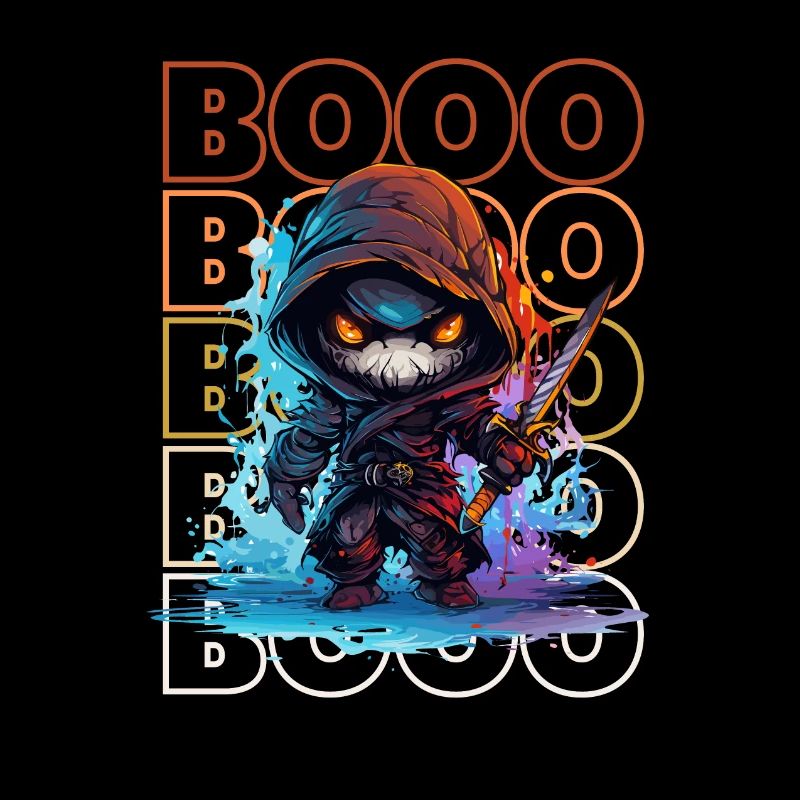 Chibi Swing & Booo! Verspieltes Reaper-T-Shirt!"