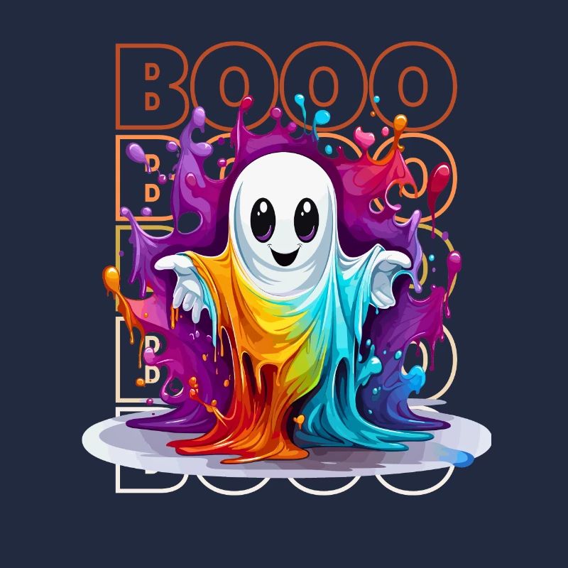 Chibi Float & Booo! Whimsical Wisp Tee!