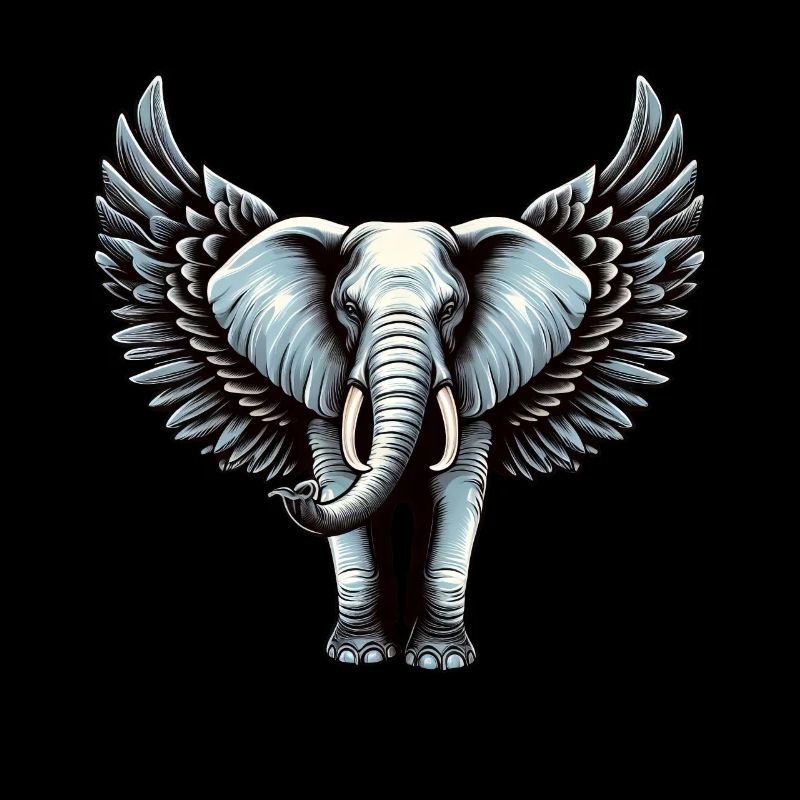 Havre de paix paradisiaque : éléphant de Noël avec