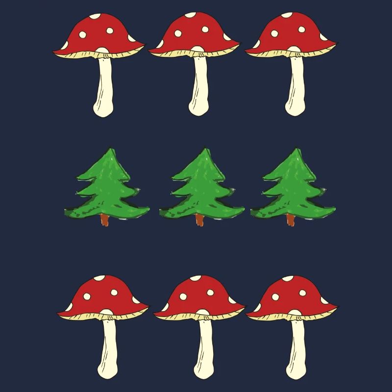 Toadstools and forest