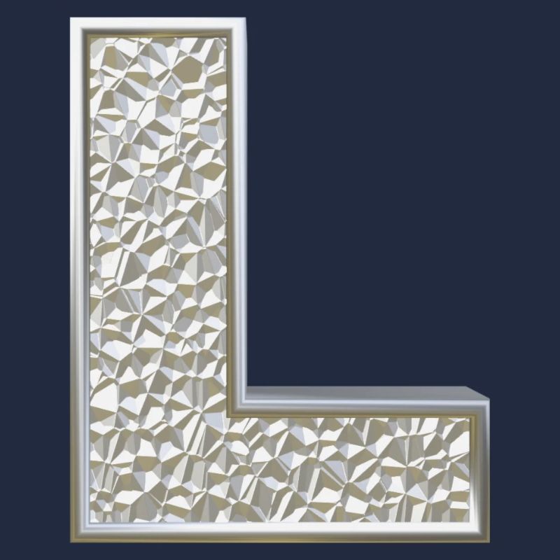 L, lettre, initiale, monogramme,