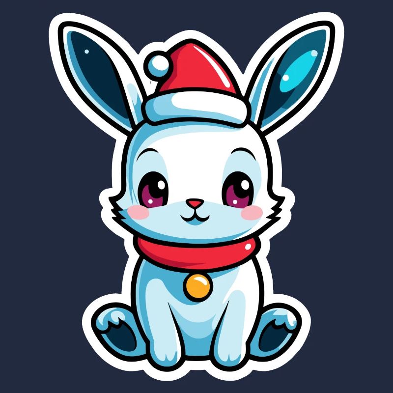 Illustration de Noël lapin