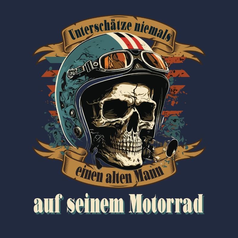 Alter Mann Motorrad Biker Spruch
