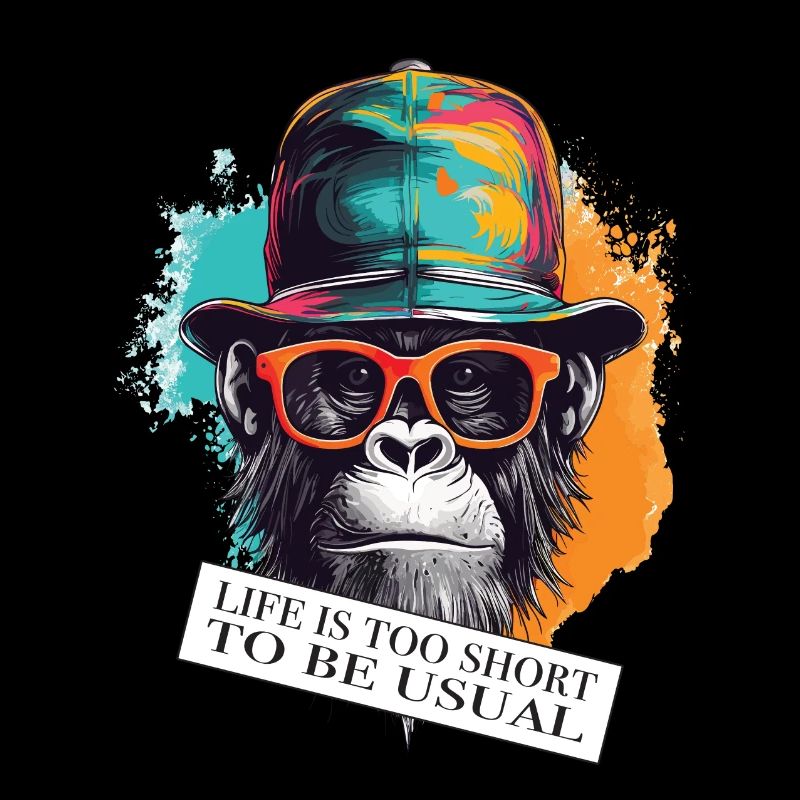 Gorilla zweideutiger Spruch und Einstellung