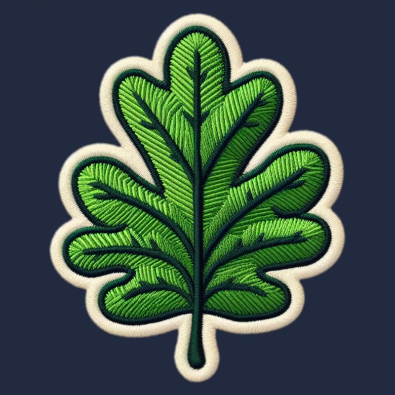 Grünes Blatt Patch