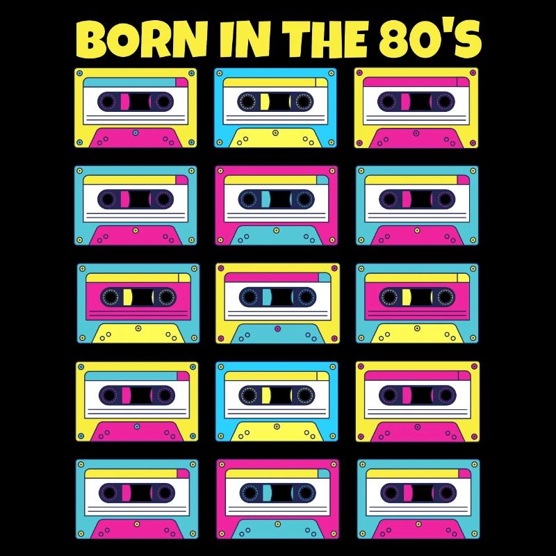 Geboren in den 80er Jahren Klassische Kassette Originalgeschenk