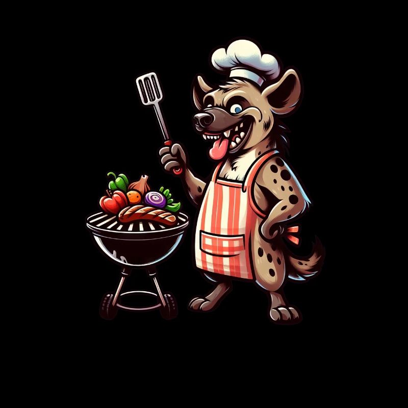 Sommer BBQ mit Chef-Hyäne
